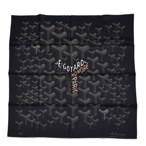 goyardine scarf black.